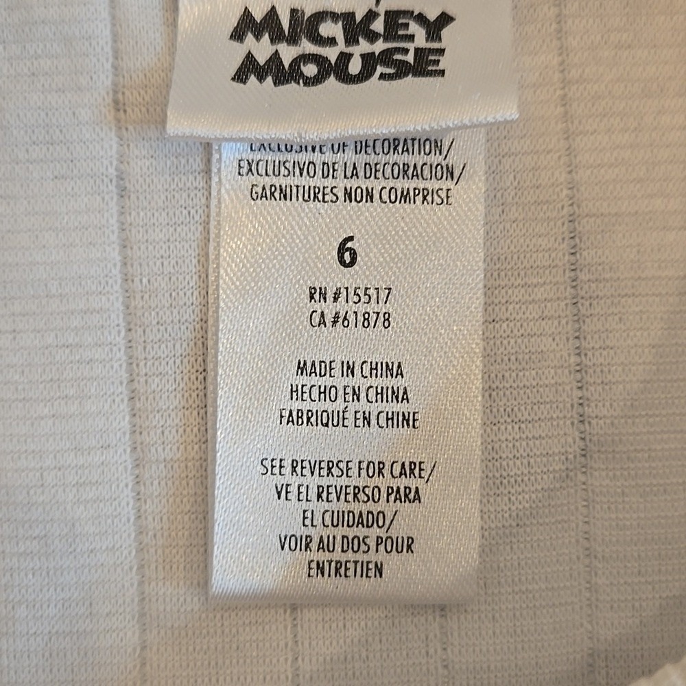 Vintage Mickey Mouse Disney Kids Boy's Graphic Pullover Sweatshirt Sporty Size 6 - Picture 3 of 5